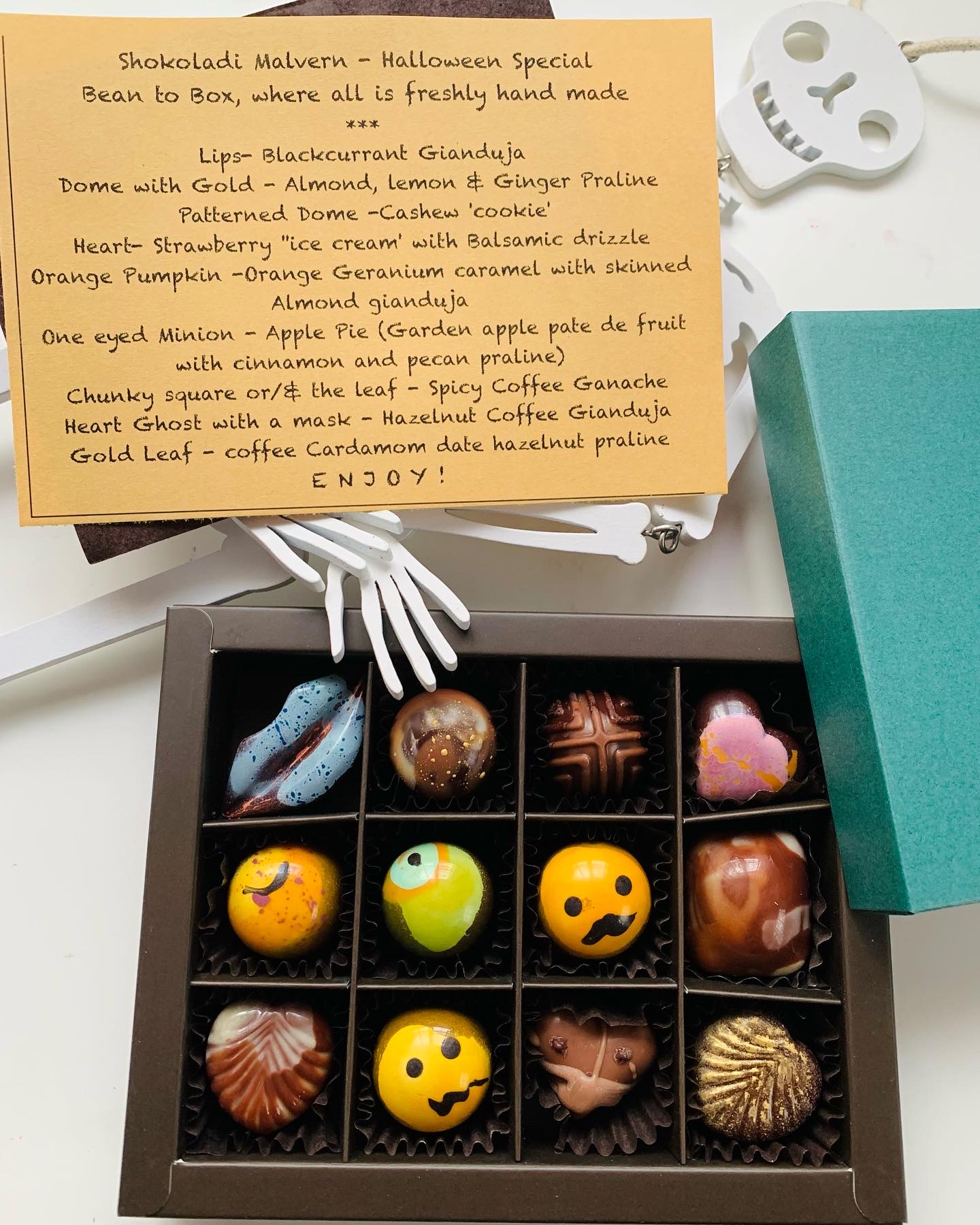Halloween bonbons, boxes of chocolate, Shokoladi Malvern